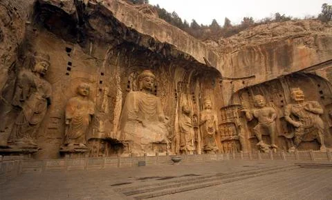 Longmen grottoes Stock Photos