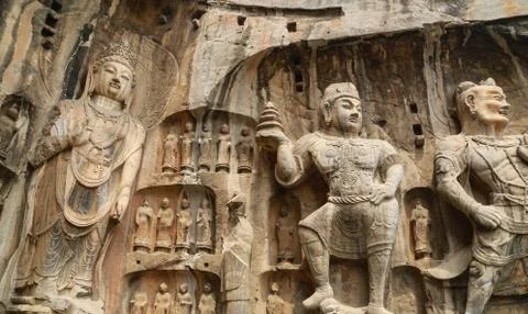 Longmen Grottoes Stock Photos