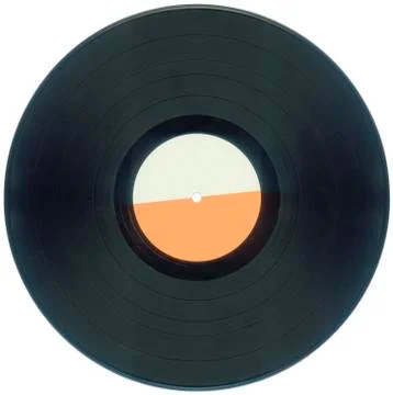 Longplay record cutout Stock Photos