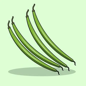 Longs Beans Stock Illustration