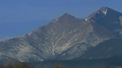 Long's Peak Rocky Mountains Timelapse Stock Footage