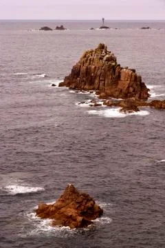 The Longships lighthouse Stock Photos