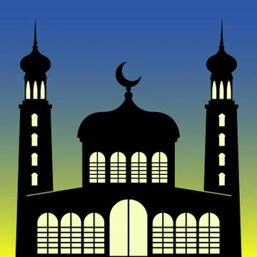A longside vector illustration dedicated to the holiday of Kurban Bayraminiz 스톡 일러스트