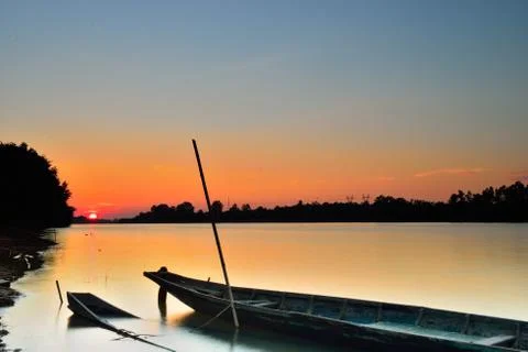 Longtail boat Stock Photos