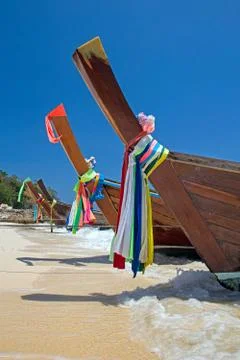 Longtail boats Stock Photos