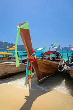 Longtail boats Stock Photos