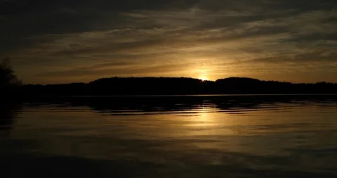 Longwave on the coast, dawn on the sea with sunset Stock Footage 89983012