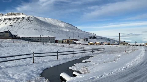 Longyearbyen Arctic Townscape Stock Footage 326156784