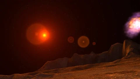 Lonley red world Stock Footage 166925985