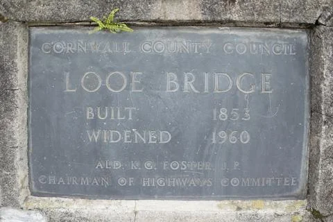 Looe Bridge Stone Stock Photos
