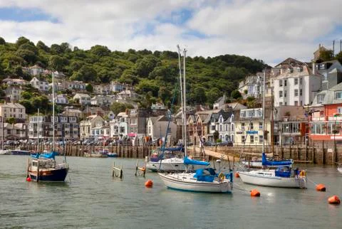 Looe in summer, cornwall Stock Photos
