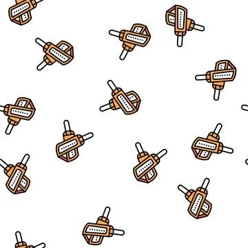 Loofah massager vector seamless pattern Stock Illustration