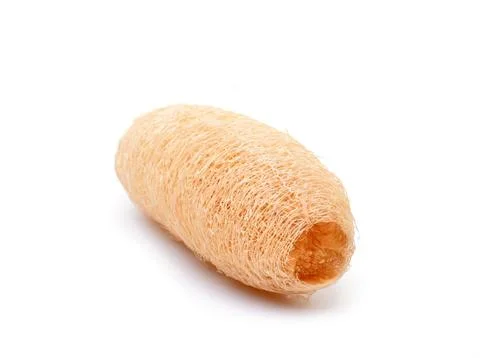 Loofah on white background Stock-Fotos