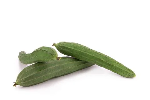 Loofah on the white background Stock Photos