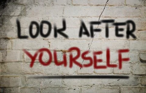 Look after yourself concept Stock Illustration