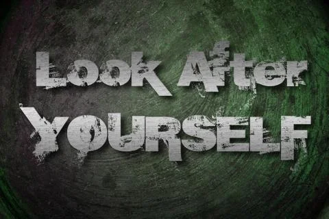 Look after yourself concept Stock Illustration