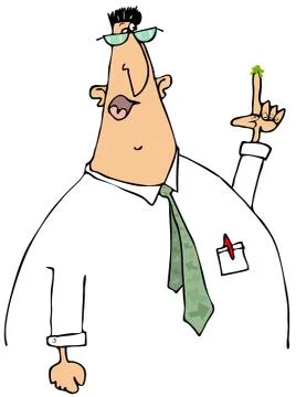 Look, a booger! Stock Illustration