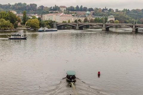 Look from Charles bridge Stock Photos