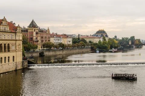Look from Charles bridge Foto stock