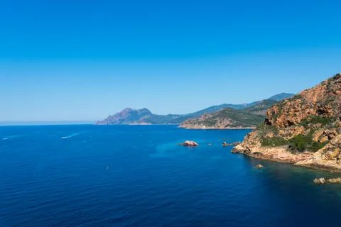 Look at the Corsica sea Stock-Fotos