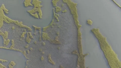 Look down marsh view. Stock Footage 283575261