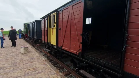 Look into the goods wagon Video stock 116185316