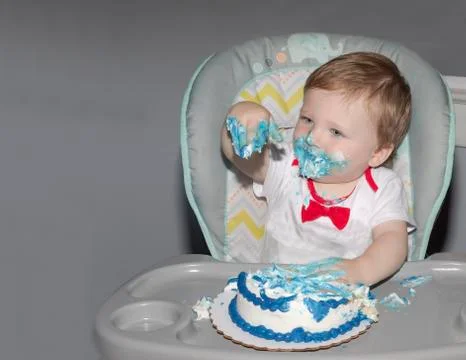 Look - I Smashed the Cake Stock Photos