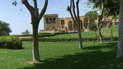 A Look Inside Al Azhar Park In Cairo, Egypt Stock Footage 157950450