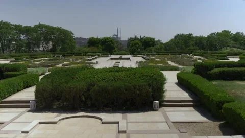 A Look Inside Al Azhar Park In Cairo, Egypt Stock Footage 157950518