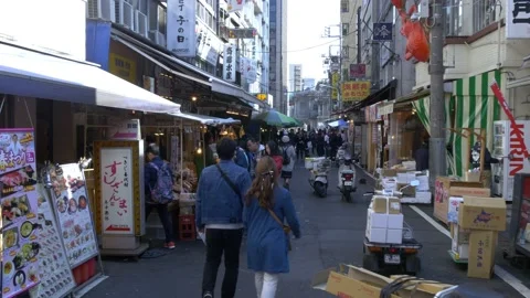 A Look Inside The Biggest Fish Market In Tokyo, Japan Stock Footage 158991961