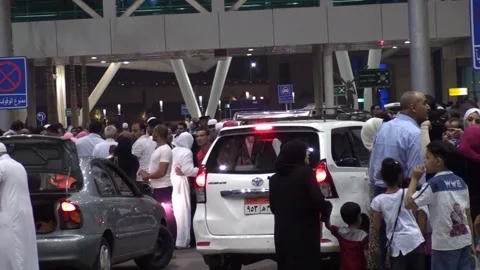A Look Inside Cairo International Airport In Cairo, Egypt Stock Footage 157951663
