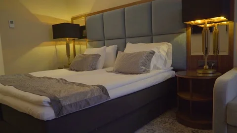 The look inside the hotel room Stock Footage 73285140