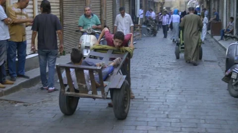 A Look Inside Khan el-Khalili Market In Cairo, Egypt Video stock 157992011