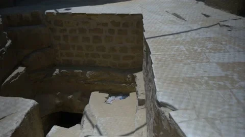 A Look Inside The Tomb Of Ti In Saqqara, Egypt Stock Footage 158227315