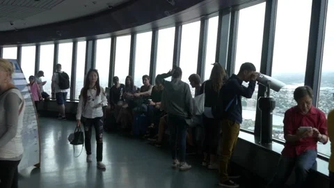 A Look Inside The Tower Eye In Sydney, Australia Stock Footage 158970154
