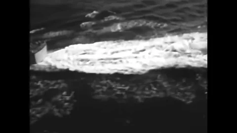 A look at the modern destroyer in 1966, its surface to air guided missile Stock Footage 79432828