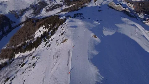 Look up to Mt Blanc 4K Stock Footage 128937730