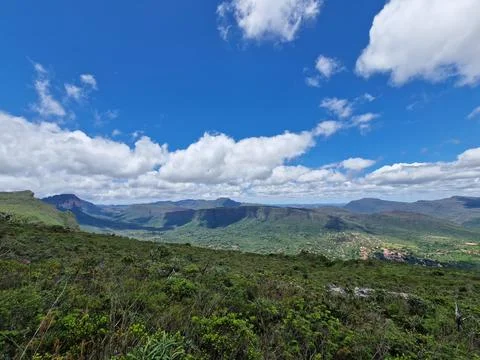 Look over Vale do Capao in Chapada Diamantina in Brazil Foto stock