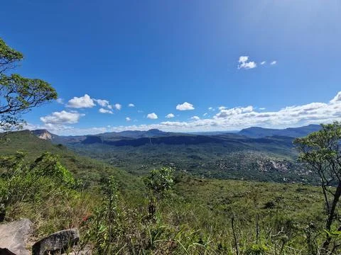 Look over Vale do Capao in Chapada Diamantina in Brazil Stock-Fotos