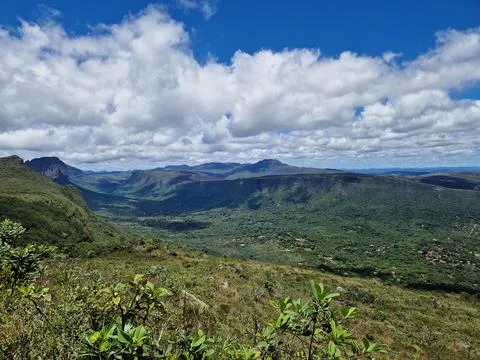 Look over Vale do Capao in Chapada Diamantina in Brazil Stock-Fotos