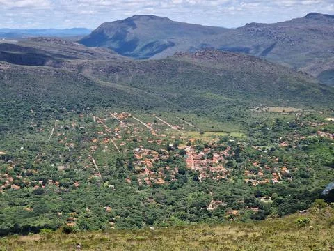 Look over Vale do Capao in Chapada Diamantina in Brazil Stock-Fotos