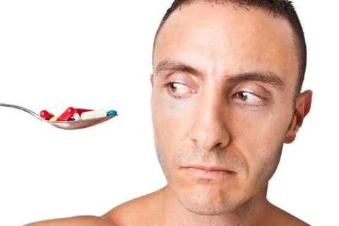 Look at the pills Stock Photos