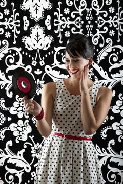 Look at that record Stock Photos