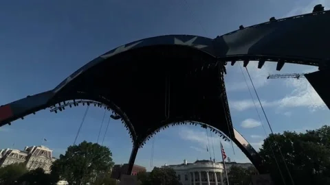 A look into the ring built inside the White House, Washington, US - 11 Jun 2026 Stock Footage 337548631