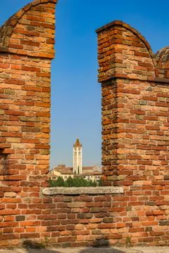 A look at the river adige Stock Photos