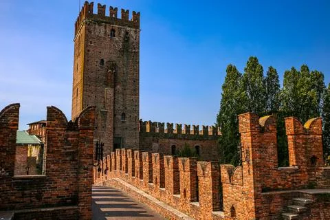 A look at the river adige Stock Photos