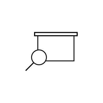 Look screen icon Stock Illustration