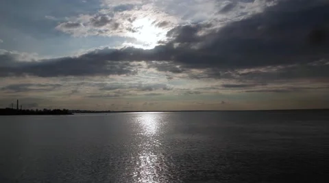 Look of the sea in the evening time Stock Footage 66479699