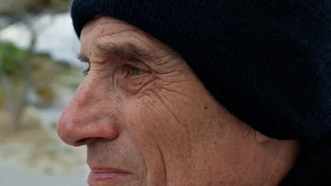 The Look Of A Senior With A Hat Stock Footage 280468375