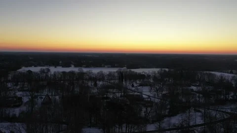 Look at the Sun set Drone Stock Footage 229603479